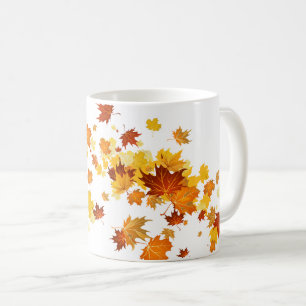 Tasse der Herbstlaub