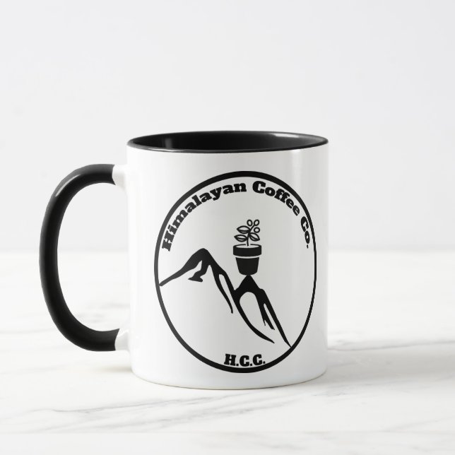 Tasse der Himalaya Coffee Company (Links)