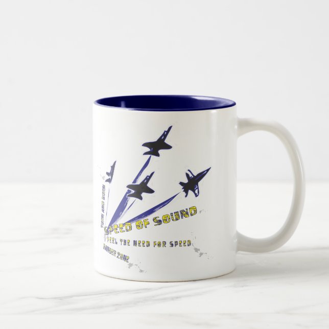 Tasse der Hornissen-F/A-18/des blaue (Rechts)