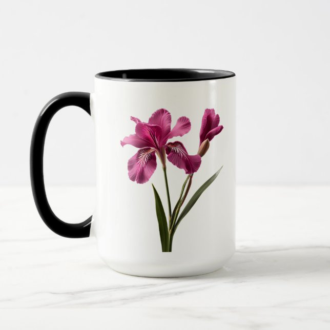 Tasse der hübschen rosa Blume (Links)