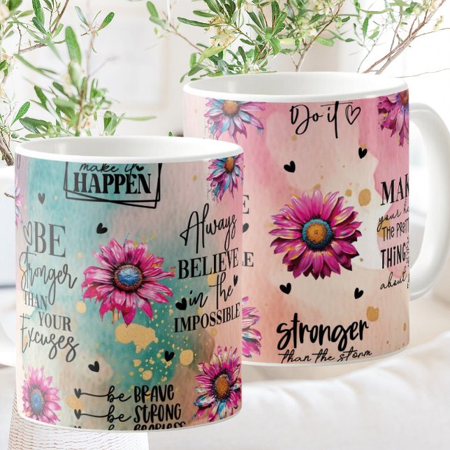 Tasse der Inspiration-Zitate-Keramik (Von Creator hochgeladen)