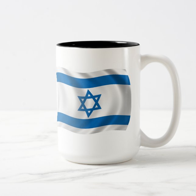 Tasse der israelischen Flagge (Rechts)
