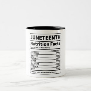 Tasse der Juneteenth Nutrition Facts