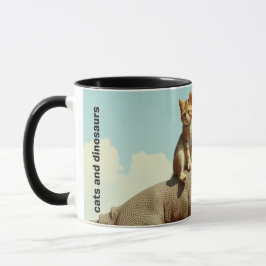 Tasse der Katzen und Dinosaurier