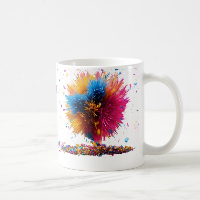 Tasse der klassischen Blumenexplosion - 11 oz (Rechts)