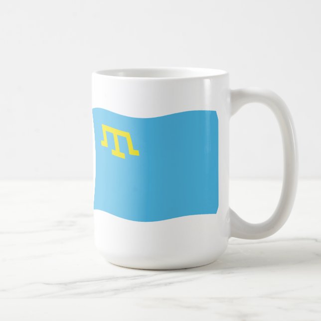 Tasse der Krimtatarflagge (Rechts)