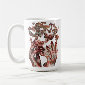 Tasse der künstlerischen Schmetterlingsveränderung