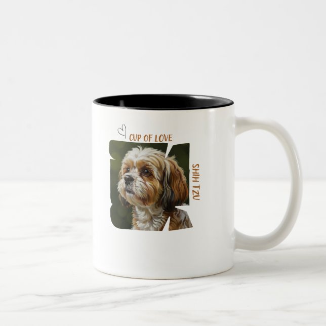 Tasse der Liebe Hunde-Liebhaber Kaffee-Geschenkide (Rechts)
