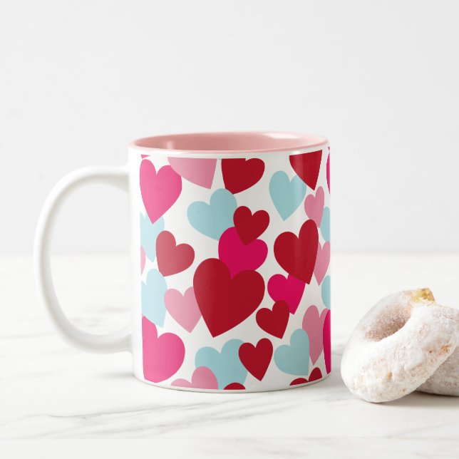 Tasse der Liebe in Hot Rosa (Mit Donut)