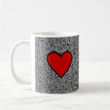Tasse der Liebe mit Doodle