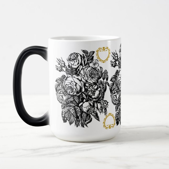 Tasse der Liebe Schwarz/Weiß (Links)