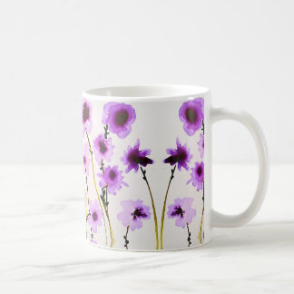 Tasse der lila Blume