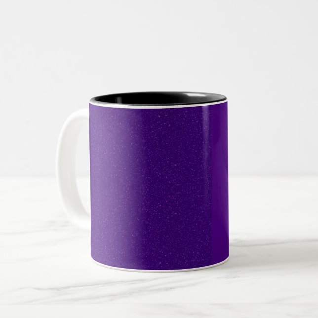 Tasse der Lila Keramik - Anpassbar (Vorderseite Links)
