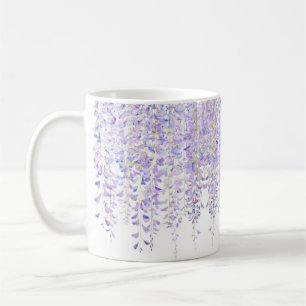 Tasse der lila Wisteria Blume