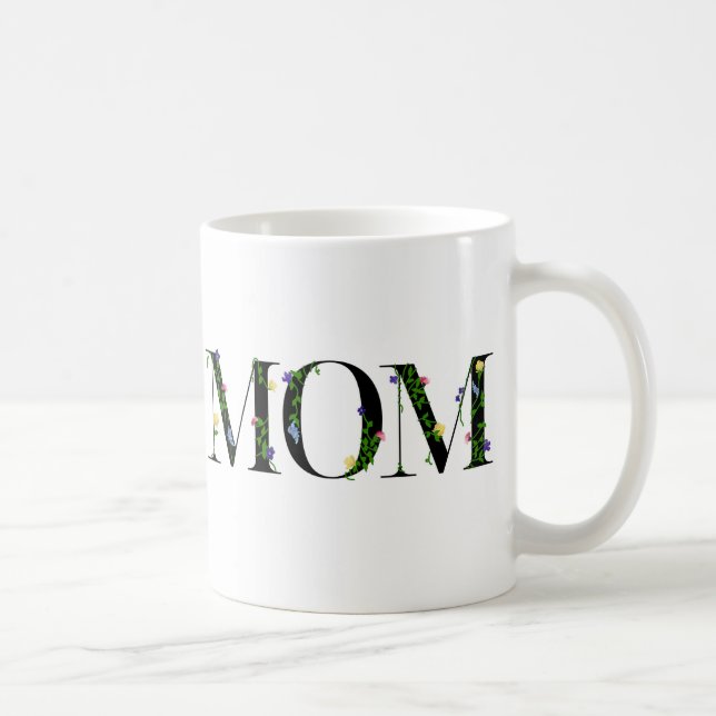 Tasse der Mama, Geschenk mit wilden Blume (Rechts)