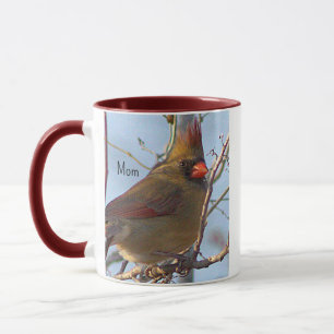 Tasse der Mama im nördlichen Kardinal