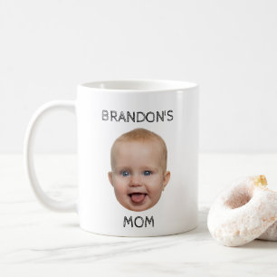 TASSE DER Mama MIT BABYS KOPF-FOTO