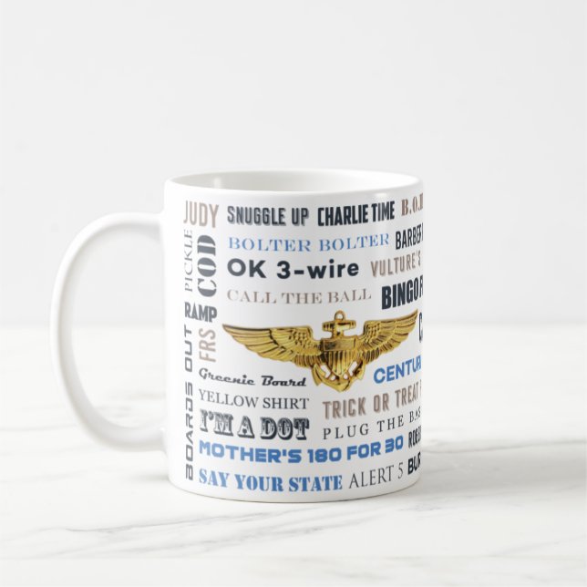 Tasse der Marineflieger mit lingo und F/A-18F (Links)