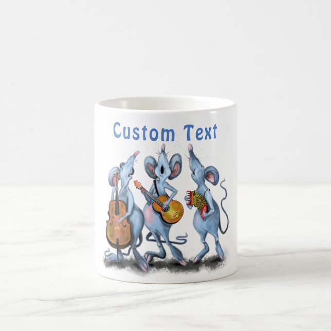 Tasse der Mausmusikband - Benutzerdefinierter Text (Mittel)