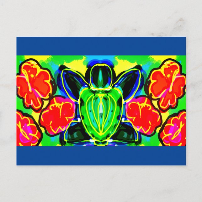 Tasse der Meeresschildkröte Postkarte (Vorderseite)