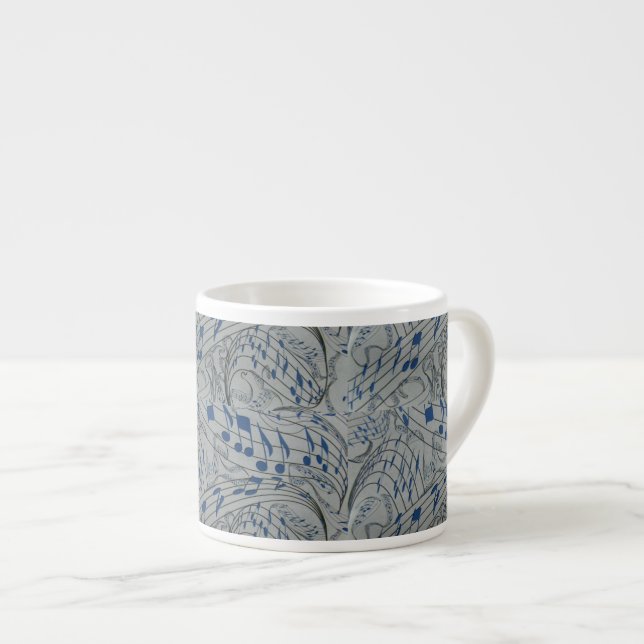 TASSE DER MUSIK-NOTES-ESPRESSO (Vorderseite Rechts)