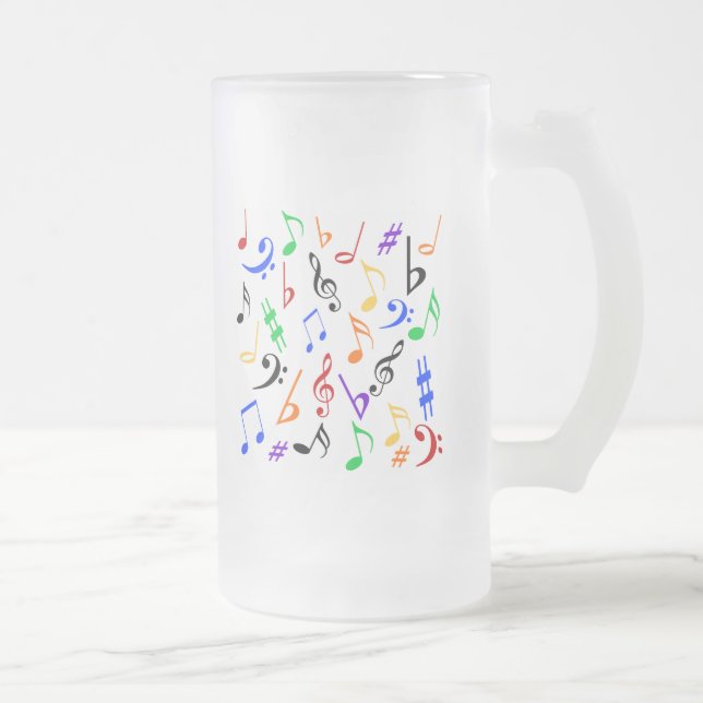 Tasse der Musikereignisse - Mattiertes Glas (Rechts)