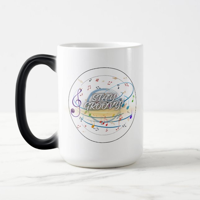 Tasse der Musiknoten - Musik-Lover-Kaffee-Cup (Links)