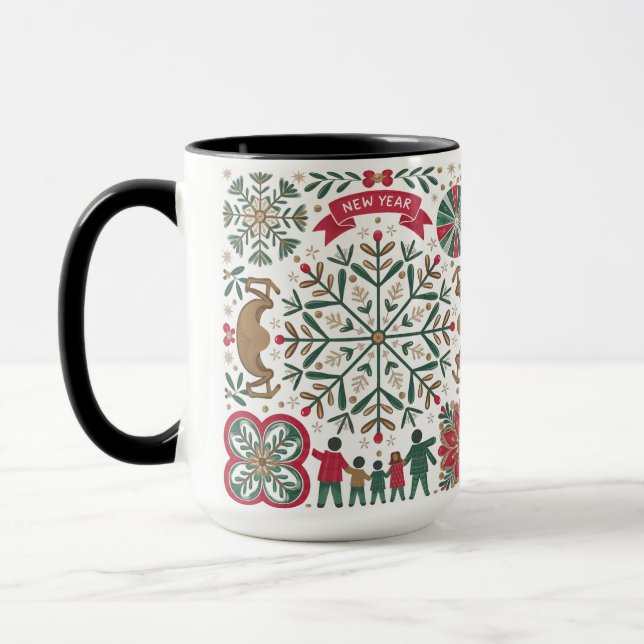 Tasse der Neujahrsharmonie (Links)