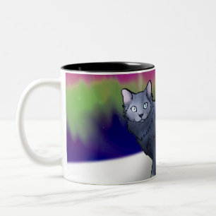 Tasse der Nordlicht-Katzen-(Aurora)