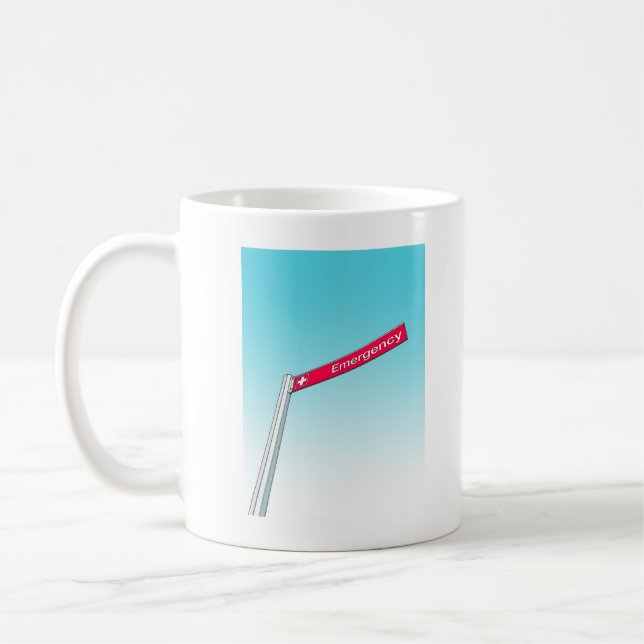Tasse der Notfallabteilung (Links)