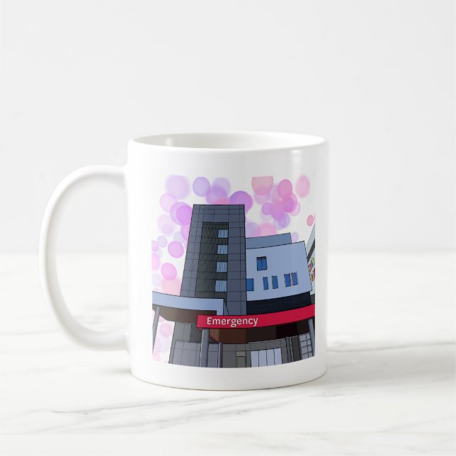 Tasse der Notfallabteilung (Links)