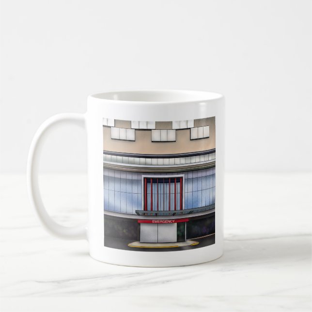 Tasse der Notfallabteilung (Links)