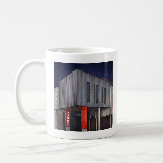 Tasse der Notfallabteilung (Links)