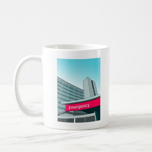 Tasse der Notfallabteilung (Links)