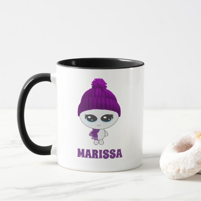 Tasse der personalisierten Alien (Mit Donut)