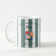 Tasse der personalisierten Blume
