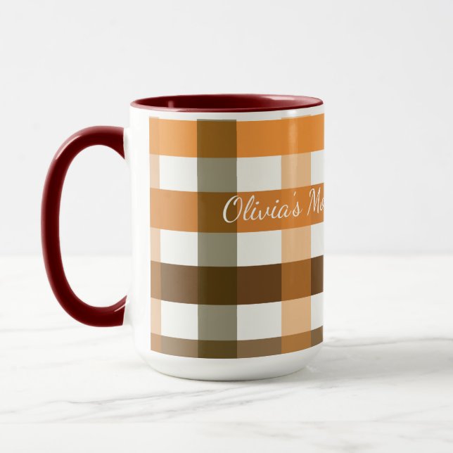 Tasse der personalisierten Kaffee-Mama - Name des  (Links)