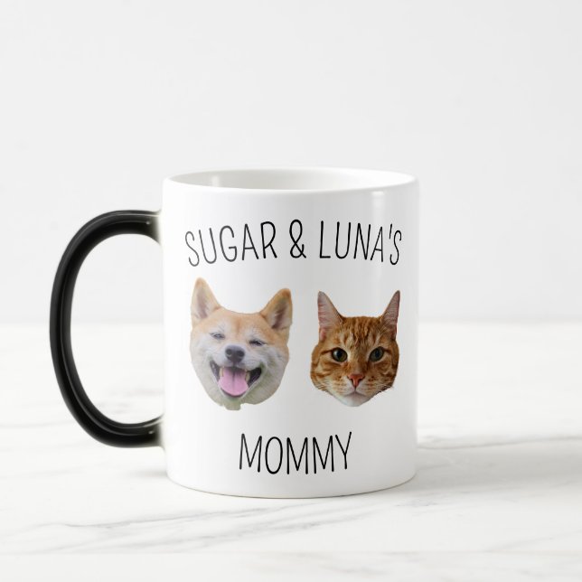 Tasse der personalisierten Katze, Tasse für die Ma (Links)