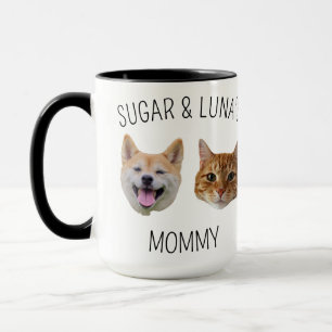 Tasse der personalisierten Katze, Tasse für die Ma