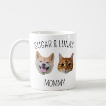Tasse der personalisierten Katze, Tasse für die Ma