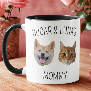 Tasse der personalisierten Katze, Tasse für die Ma