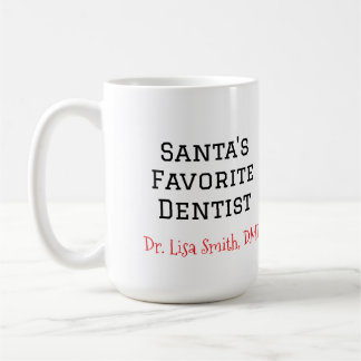 Tasse der personalisierten Zahnärzte des Weihnacht