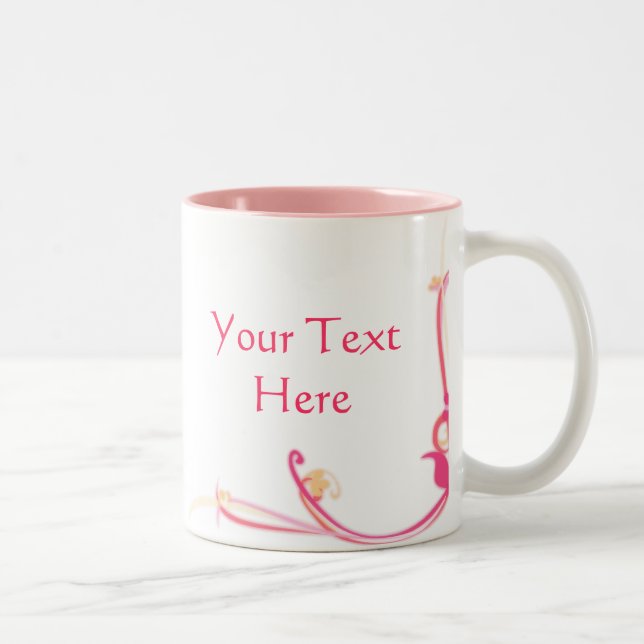 Tasse der Pink-Blume (Rechts)
