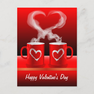 Tasse der Postkarte Liebe