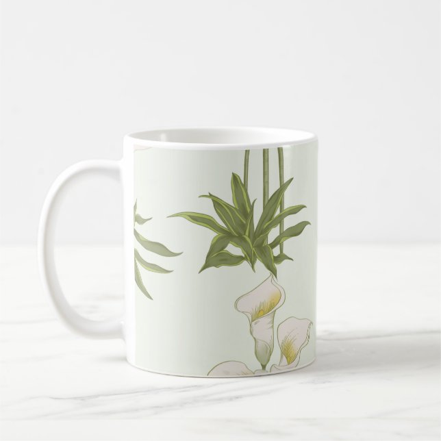 Tasse der Pressen der Blume, Boho-Wildblumen-Kerns (Links)