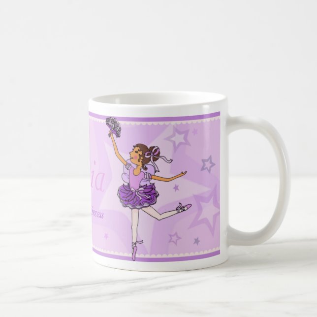 Tasse der Prinzessin Ballerina mit lila und dunkle (Rechts)