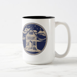 Tasse der Produktions-Workshop-Logos