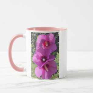 Tasse der Purpurblumen