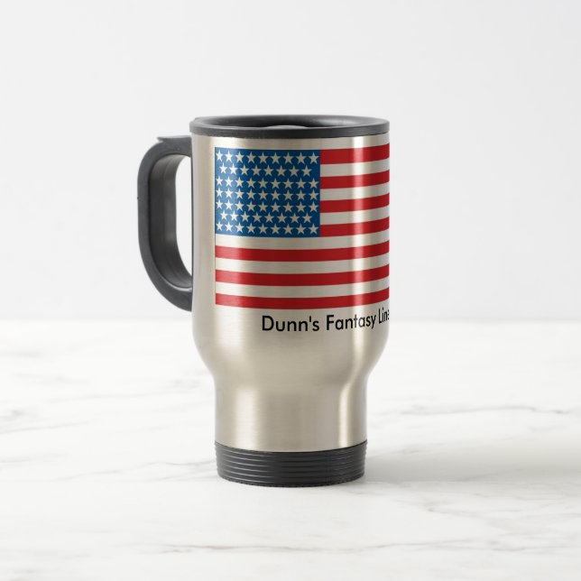 Tasse der Reise-15oz patriotisch (Vorderseite Links)