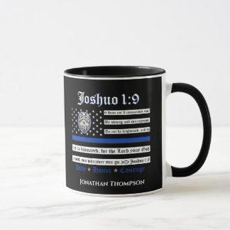 Tasse der religiösen Christlichen Polizei Joshua 1